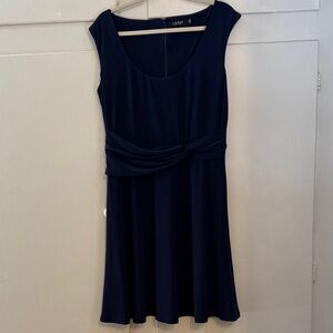 Women’s Ralph Lauren Classic navy blue dress size 10 work wear formal wear